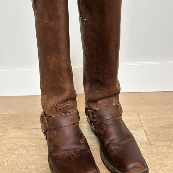 Frye Brown Heeled Boots - Picture 5 of 9